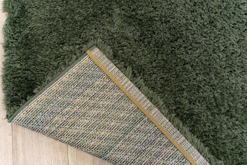 Flycarpets Wenen Vloerkleed - Recycled 5Cm Poolhoogte Hoogpolig Effen - Groen