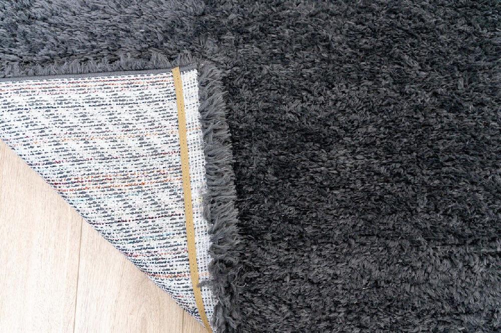 Flycarpets Wenen Vloerkleed - Recycled 5Cm Poolhoogte Hoogpolig Effen - Antraciet
