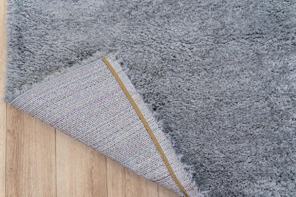 Flycarpets Wenen Vloerkleed - Recycled 5Cm Poolhoogte Hoogpolig Effen - Grijs