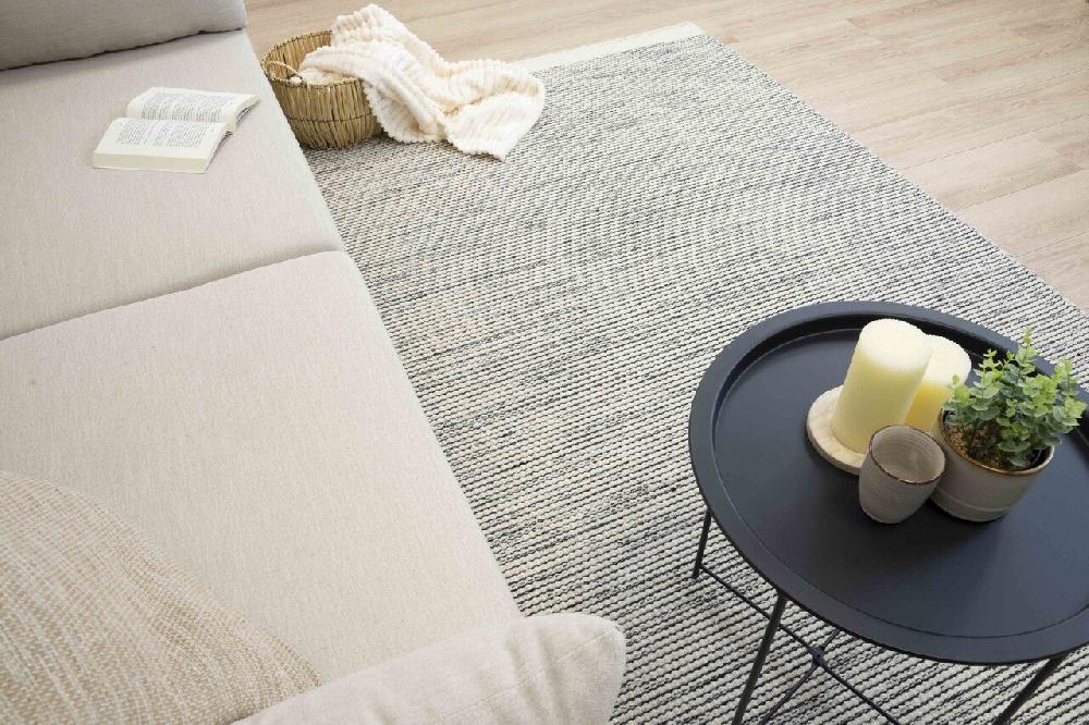 Flycarpets Wollen Vloerkleed - Serenity Handgeweven - Grijs