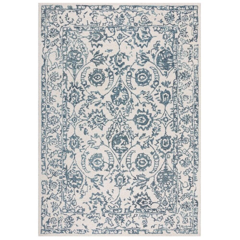 Flycarpets Yasmin Vintage Vloerkleed Blauw - Elegante Luxe Voor Elk Interieur