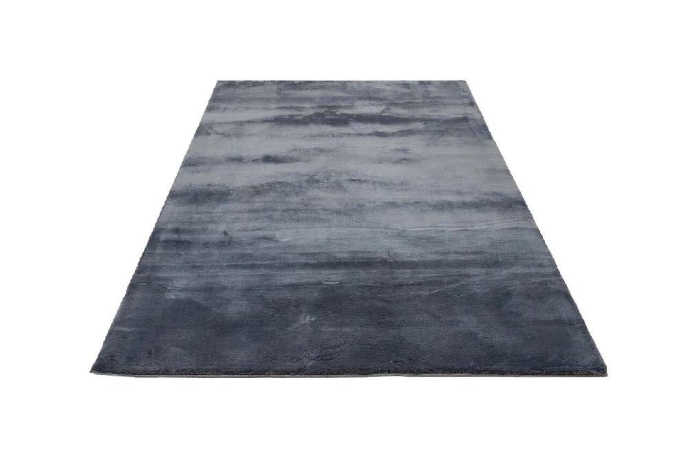 Flycarpets Zetha Vloerkleed - Effen Zacht Hoogpolig - Antraciet