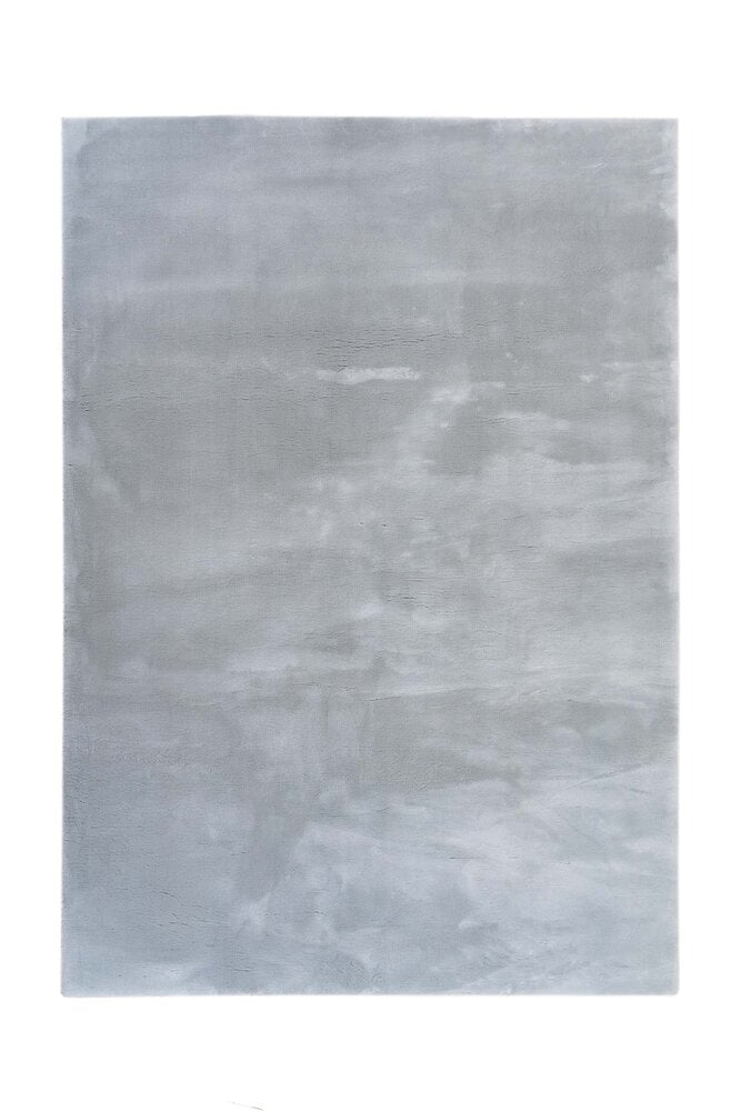 Flycarpets Zetha Vloerkleed - Effen Zacht Hoogpolig - Grijs