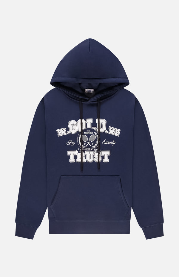 franzel amsterdam The Tennis Hoodie Blue