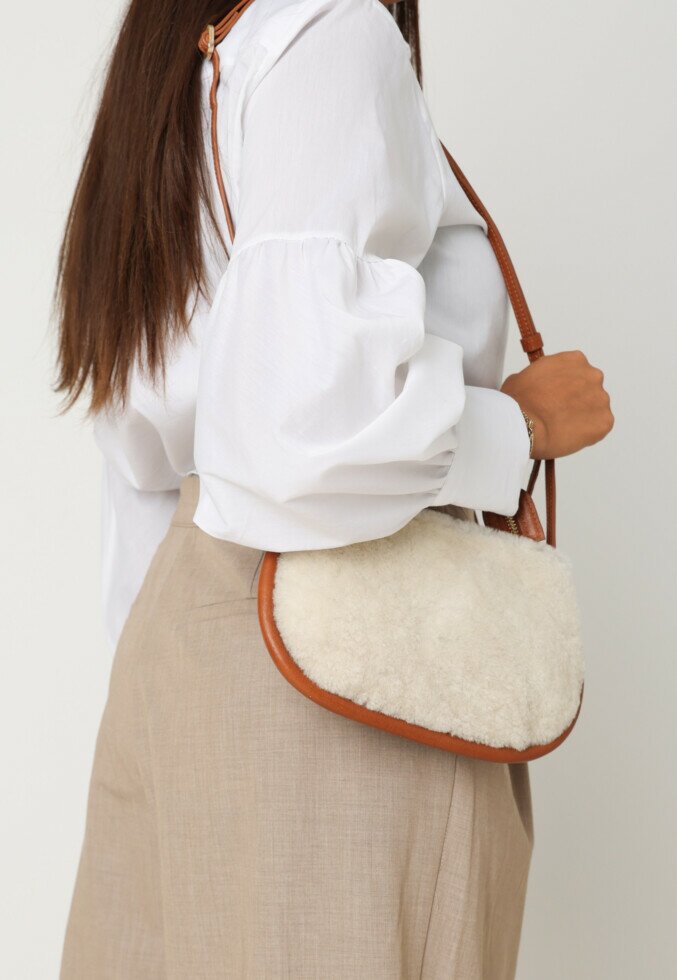 Fred De La Bretoniere Crossbody Bag Elle Off White/Cognac