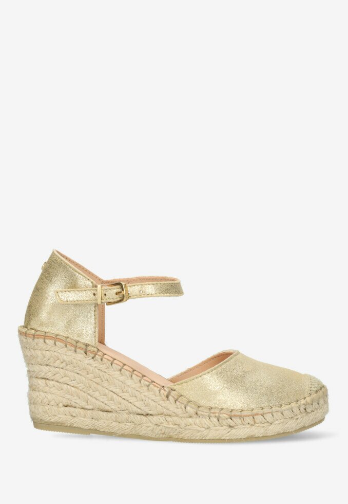 fred de la bretoniere Espadrille Clare Kiki Champagne