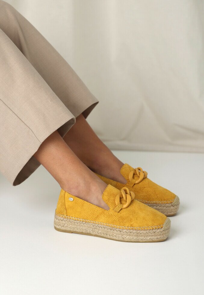 Fred De La Bretoniere Espadrille June Li Mustard Yellow