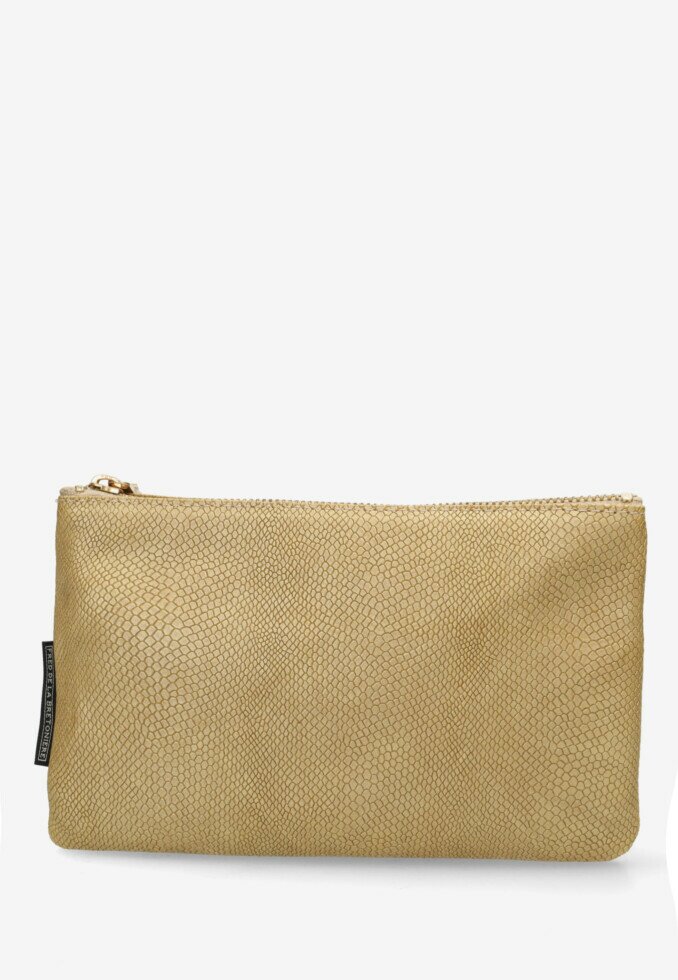 Fred De La Bretoniere Etui / Clutch Python Printed Goud