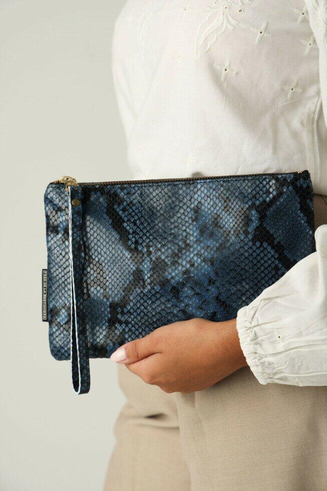 Fred De La Bretoniere Clutch Donkerblauw