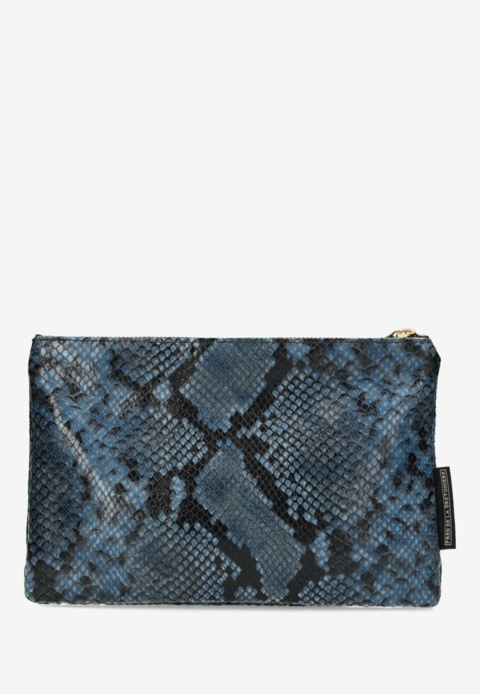 Fred De La Bretoniere Clutch Donkerblauw