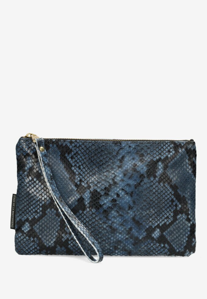 fred de la bretoniere Clutch Donkerblauw
