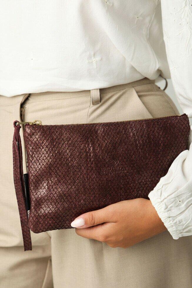 Fred De La Bretoniere Clutch Lichtbruin