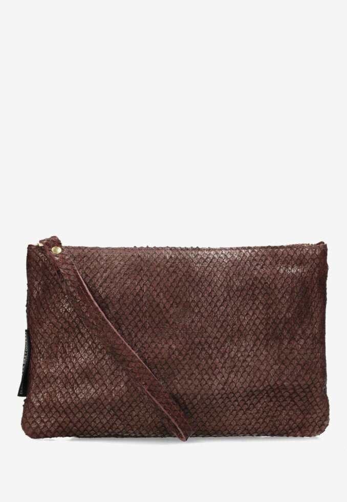 fred de la bretoniere Clutch Lichtbruin