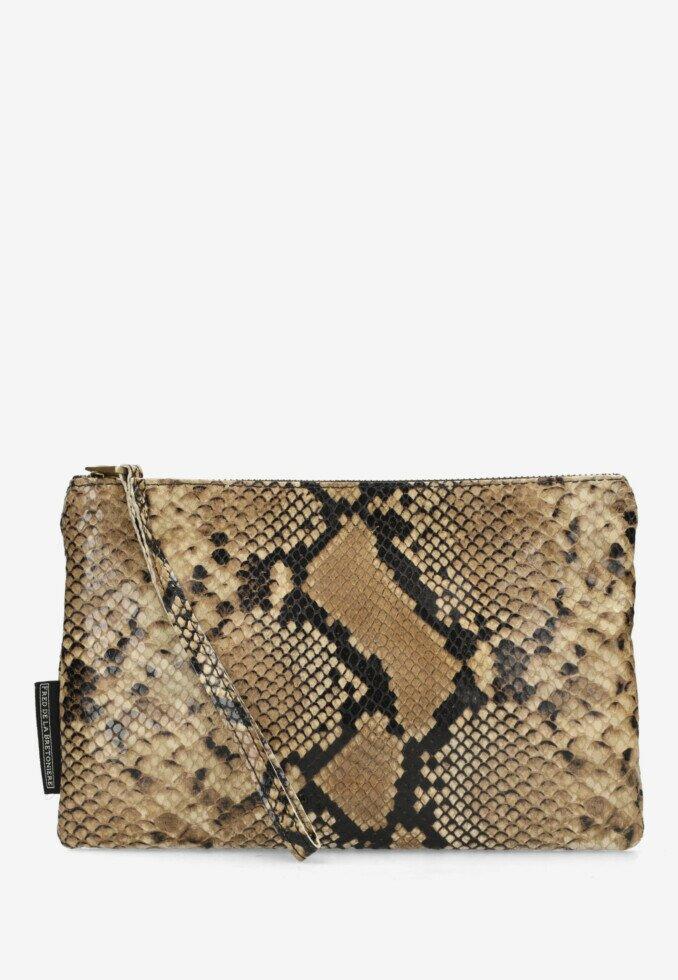 fred de la bretoniere Clutch Taupe
