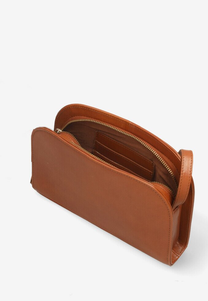 Fred De La Bretoniere Crossbody Bag Fleure Cognac