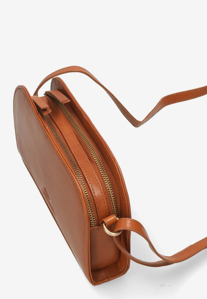 Fred De La Bretoniere Crossbody Bag Fleure Cognac