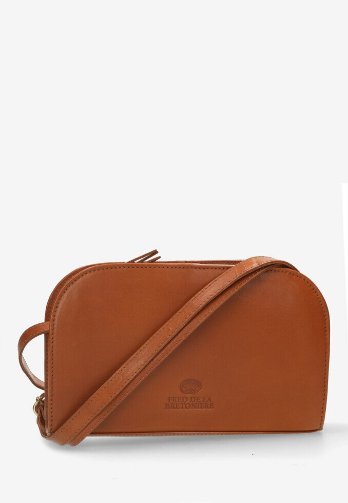 fred de la bretoniere Crossbody bag Fleure Cognac
