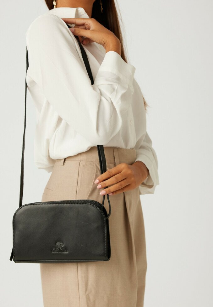 fred de la bretoniere Crossbody bag Fleure Zwart