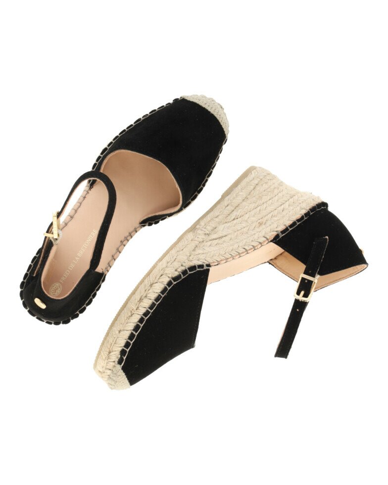 Fred De La Bretoniere Espadrille Clare Kiki Black