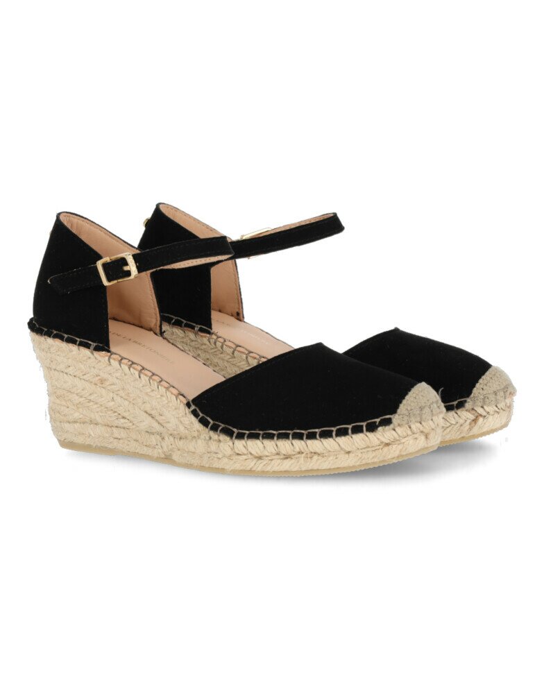 Fred De La Bretoniere Espadrille Clare Kiki Black