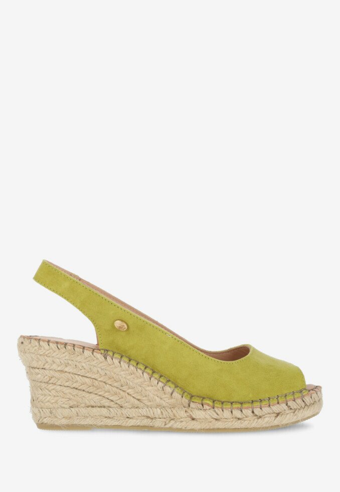 fred de la bretoniere Espadrille Sleehak Olijf