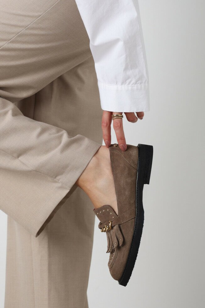 Fred De La Bretoniere Loafer Paris Leya Taupe