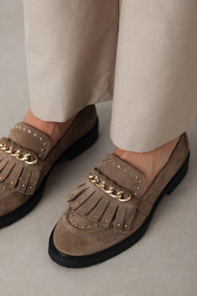 Fred De La Bretoniere Loafer Paris Leya Taupe