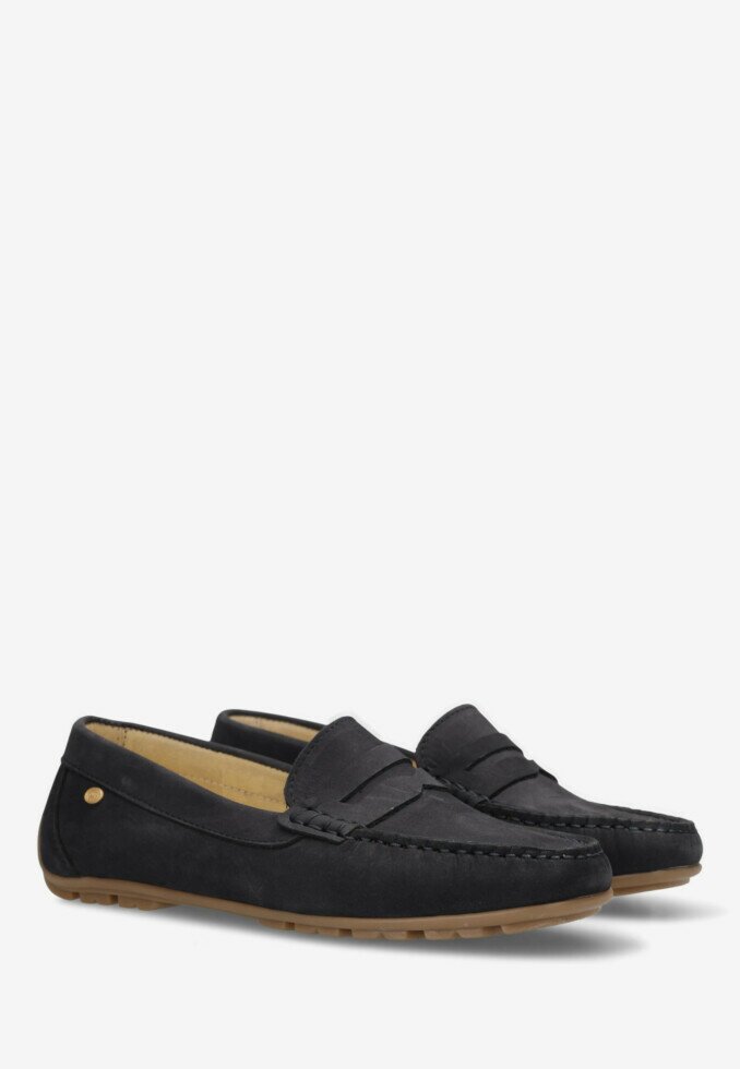 Fred De La Bretoniere Mocassin Liene Donkerblauw