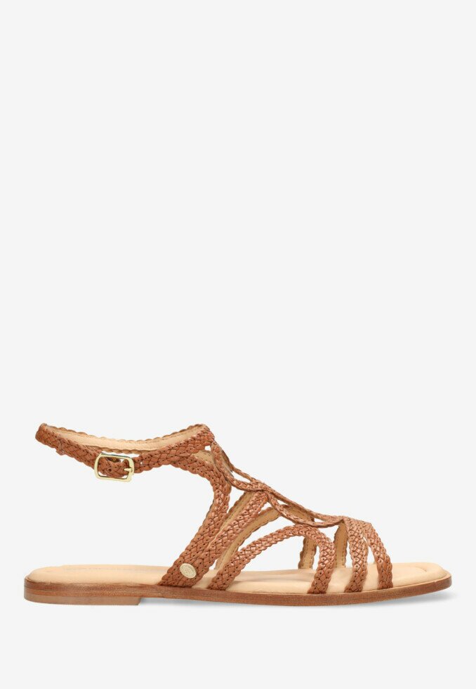 fred de la bretoniere Sandaal Ero Greek Cognac