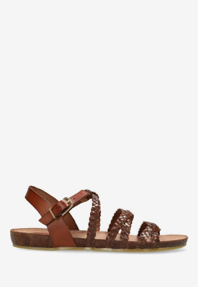fred de la bretoniere Sandaal Naira Cognac