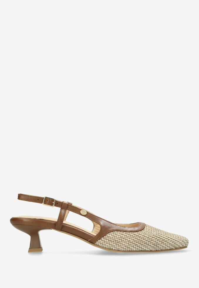 fred de la bretoniere Slingback Carly Beige
