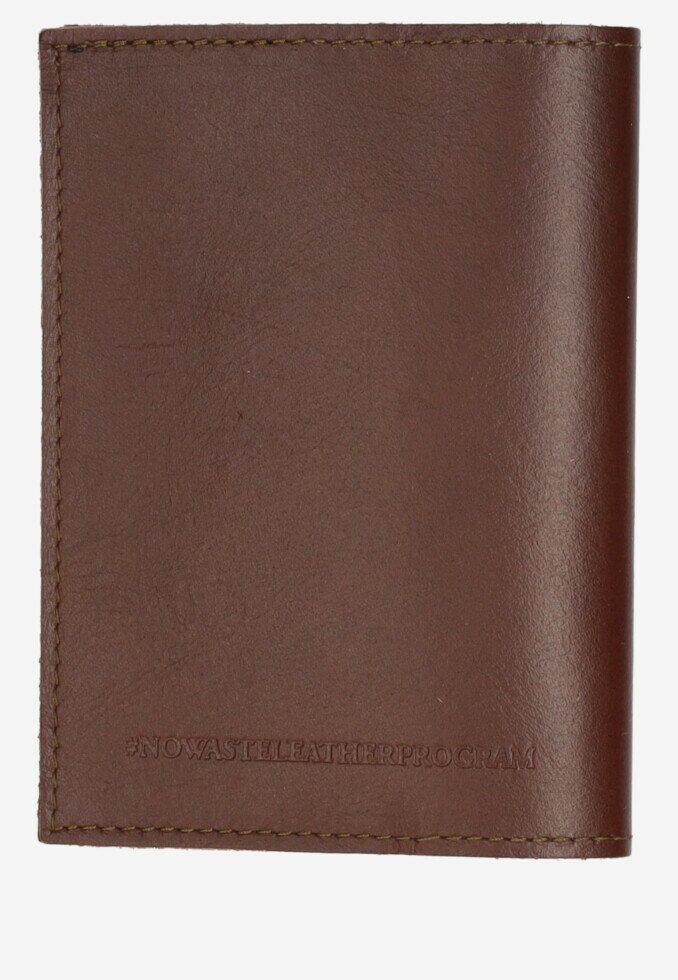 Fred De La Bretoniere Paspoort Hoesje No Waste Leather Brick Brown