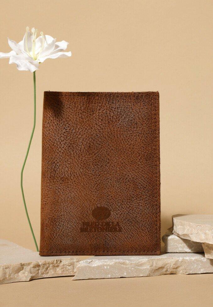 Fred De La Bretoniere Paspoort Hoesje No Waste Leather Dark Brown