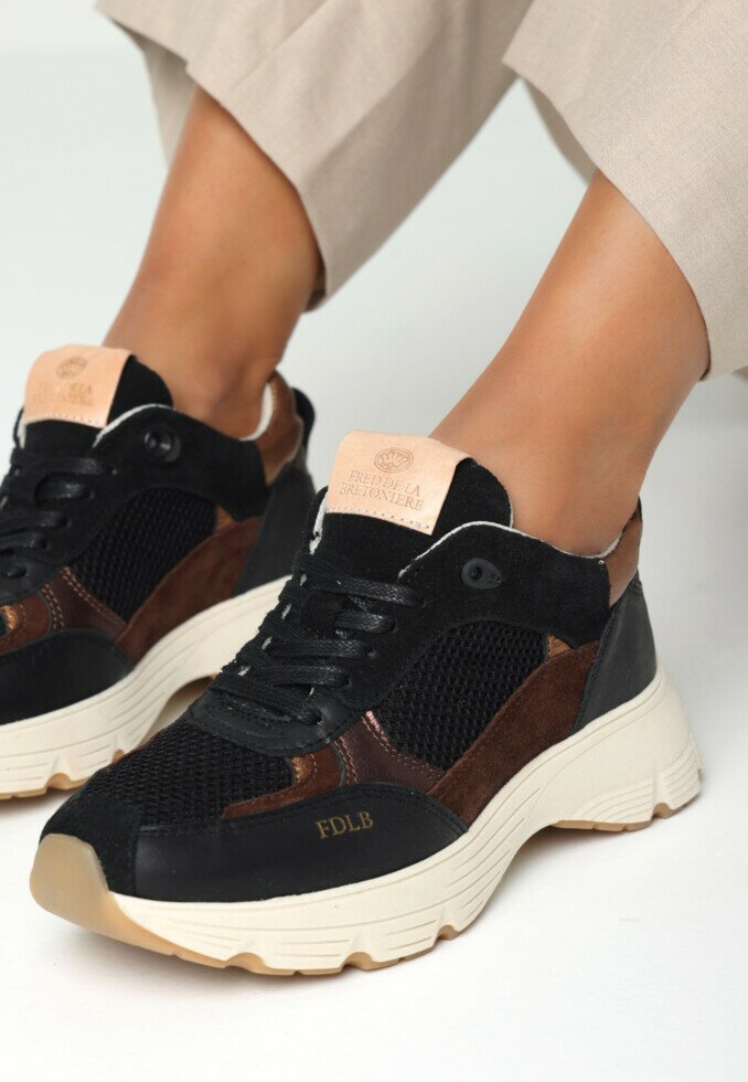 Fred De La Bretoniere Sneaker Mariola Luna Zwart/Brons