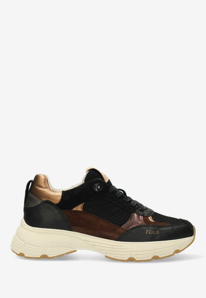 fred de la bretoniere Sneaker Mariola Luna Zwart/Brons