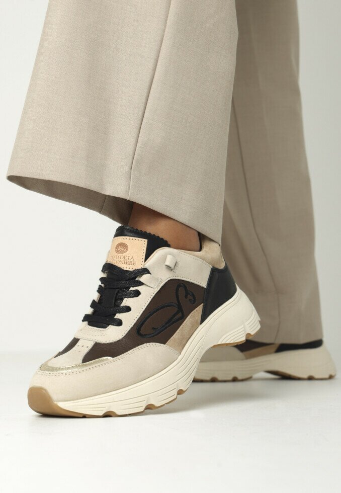 Fred De La Bretoniere Sneaker Mariola Sign Zwart/Beige