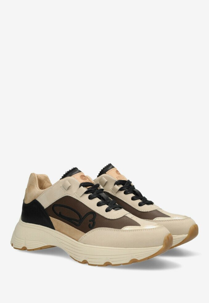 Fred De La Bretoniere Sneaker Mariola Sign Zwart/Beige