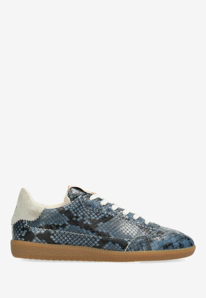 fred de la bretoniere Sneaker Pearl Lux Snake Blauw