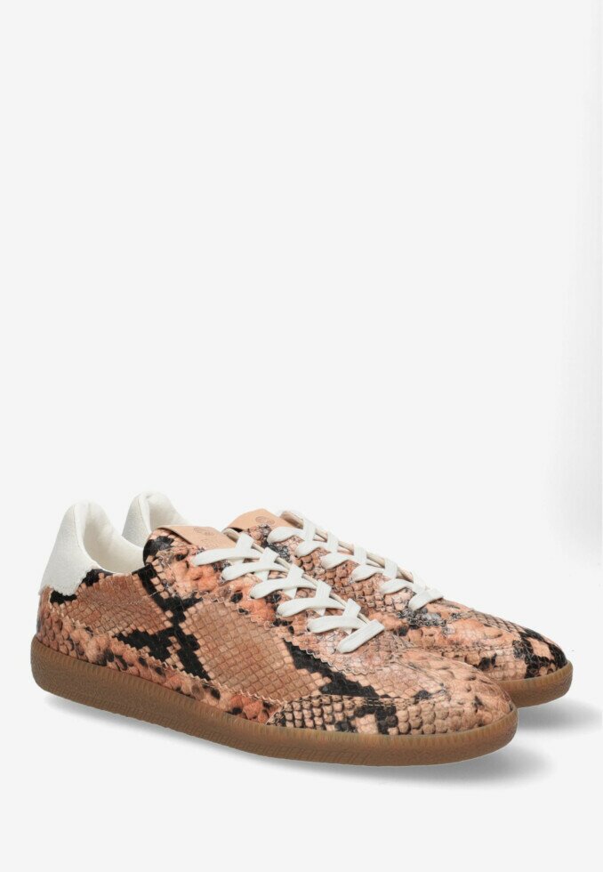Fred De La Bretoniere Sneaker Pearl Lux Snake Coral