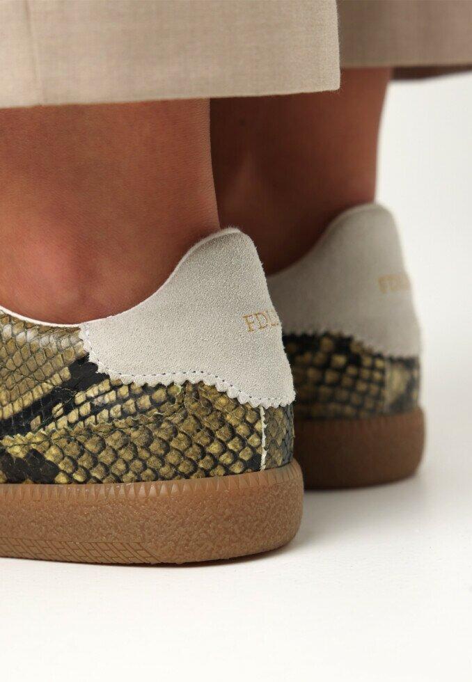 Fred De La Bretoniere Sneaker Pearl Lux Snake Groen