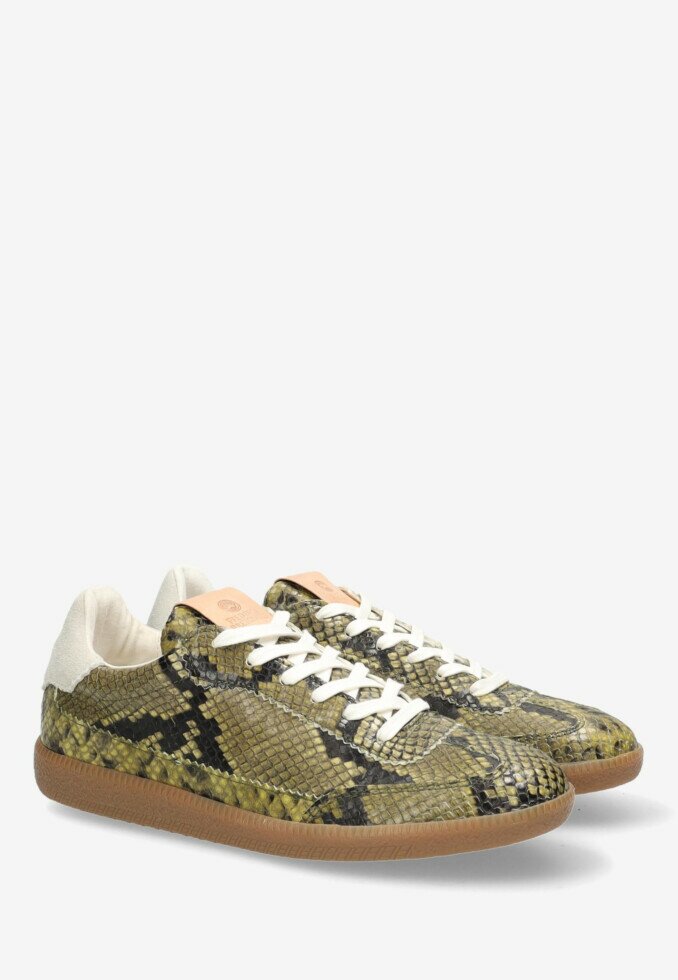 Fred De La Bretoniere Sneaker Pearl Lux Snake Groen