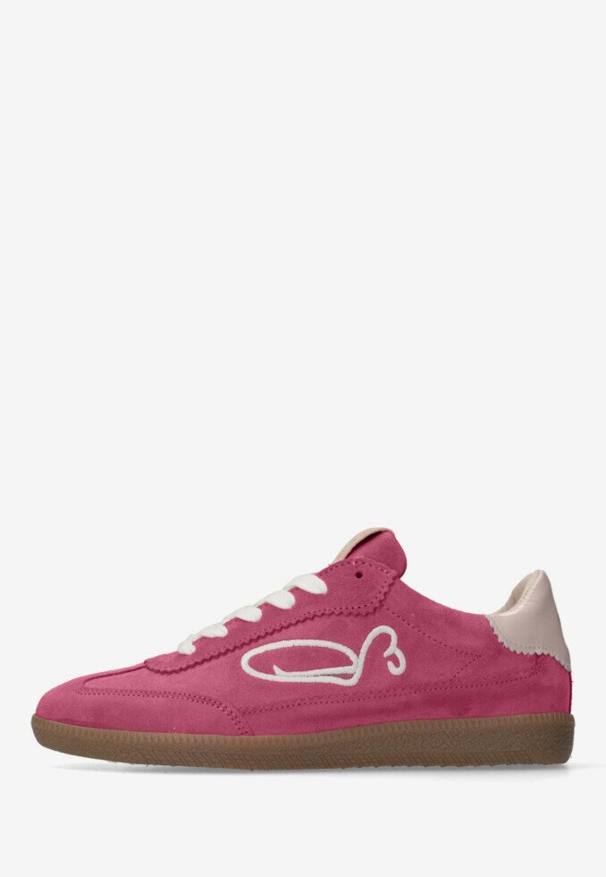 Fred De La Bretoniere Sneaker Pearl Sign Raspberry Red