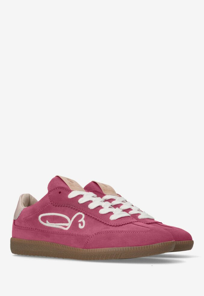 Fred De La Bretoniere Sneaker Pearl Sign Raspberry Red