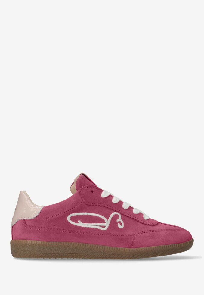 fred de la bretoniere Sneaker Pearl Sign Raspberry Red