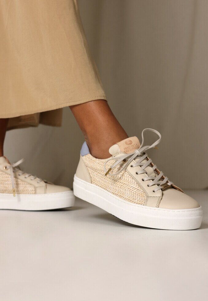 Fred De La Bretoniere Sneaker Storm Luca Off White/Blauw