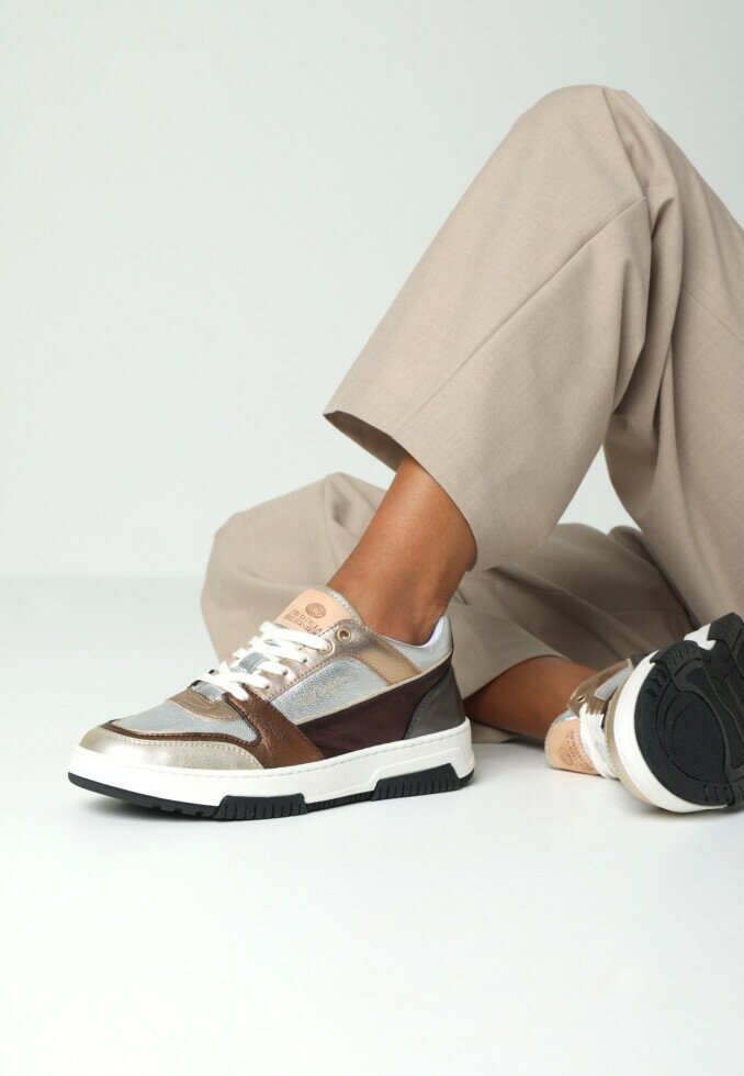 Fred De La Bretoniere Sneaker Yara Mega Zilver Goud