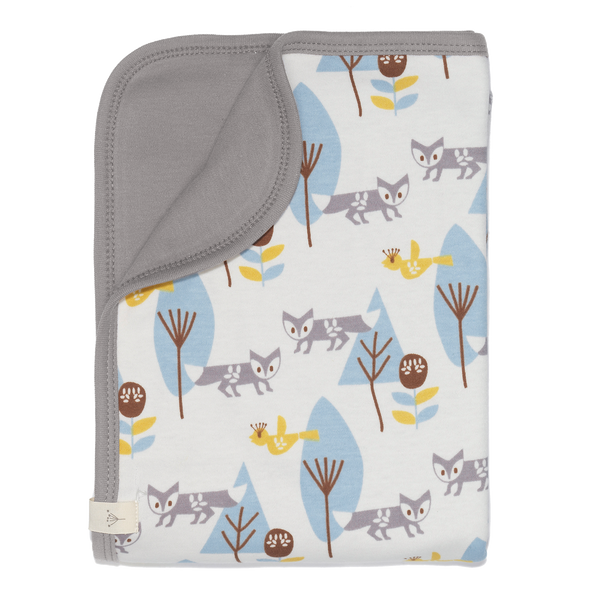 fresk Babydeken Fox Blue