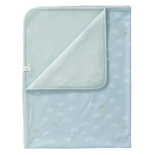 fresk Babydeken Rainbow Ether Blue