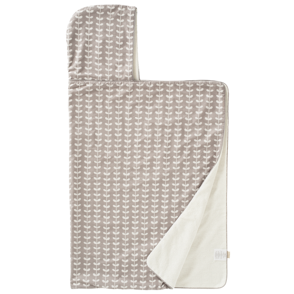 fresk Badcape Leaves grey