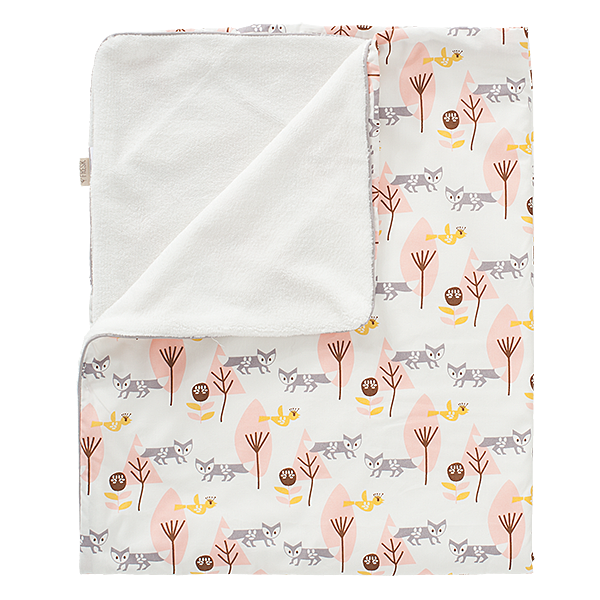 fresk Deken Fox Pink (wieg of ledikant)